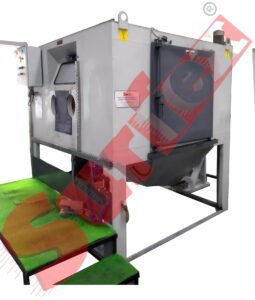 Heavy duty automatic shot blasting machine system installed by Surface Finishing Equipment Co